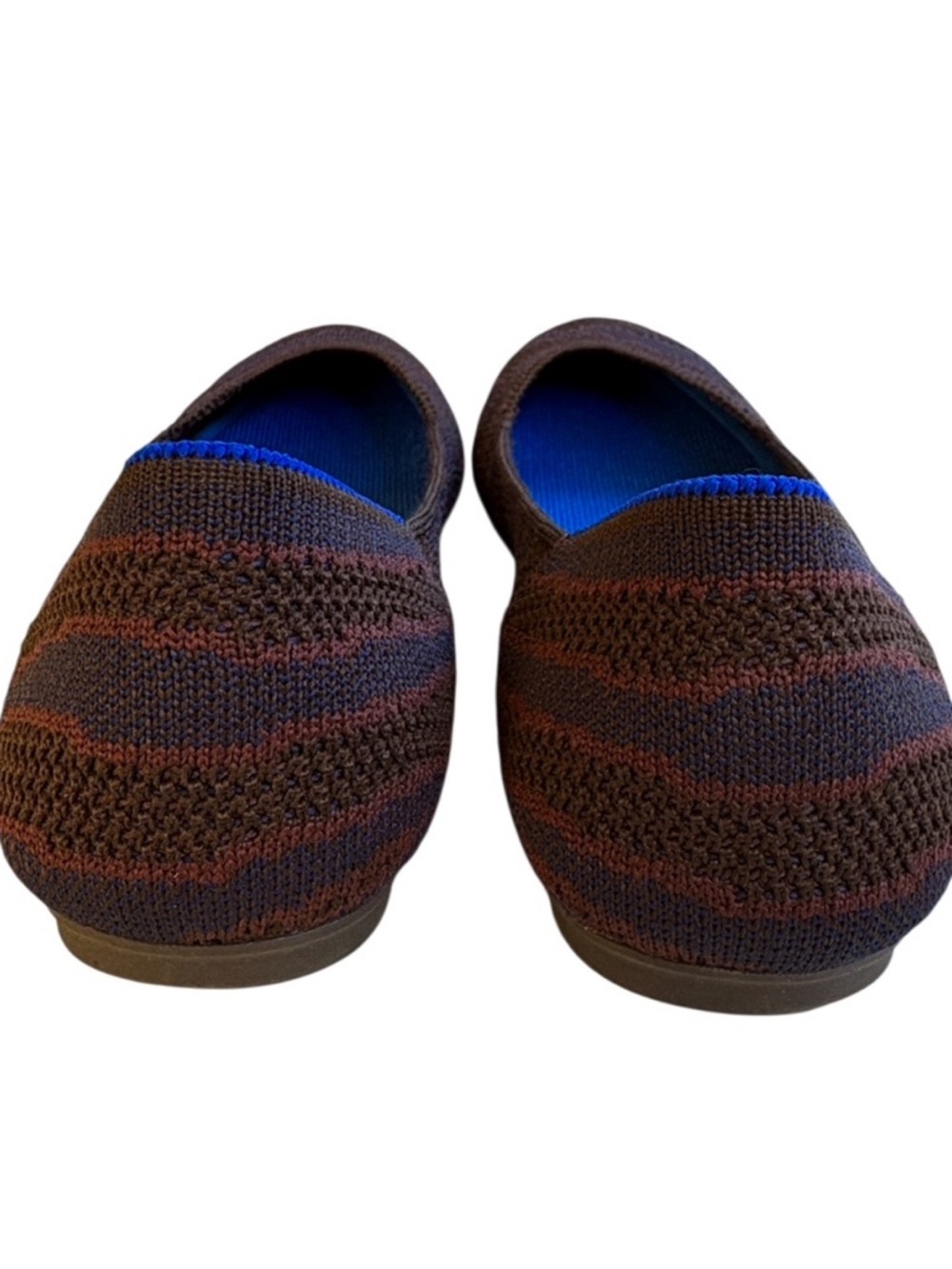 Rothy’s The Flat Round Toe Sapphire Zebra Print Shoes Women’s Size 8 EUC - Picture 9 of 10